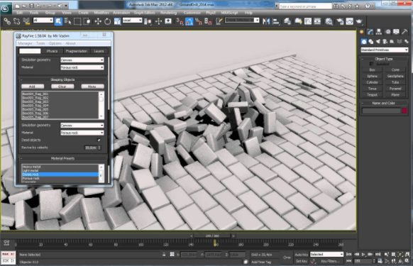 RayFire 1.81 plug-in for Autodesk 3ds Max 2014 – 2018 Free Download