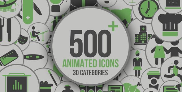 VideoHive Animated Icons 500 free download
