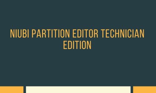 NIUBI Partition Editor Technician Edition 7