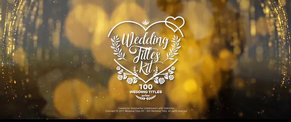 VideoHive – Wedding Titles for After Effects / Premiere Pro