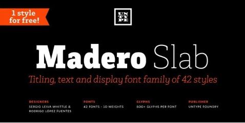 Madero Slab Serif Font