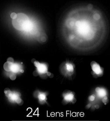 180+ Lens Flare Brushes for Photoshop Free Download