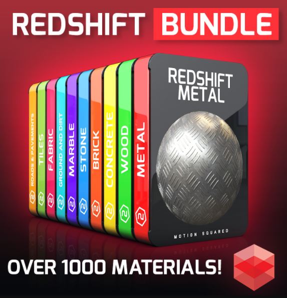 Redshift Material Packs Bundle for Cinema 4D Free Download