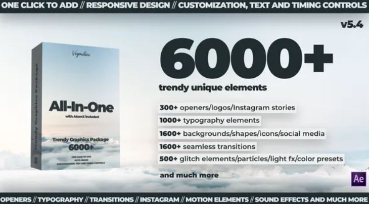 Videohive – 6000+ Graphics Pack V5.4 – 24321544 Free Download