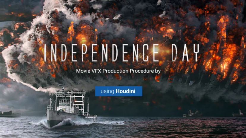 Wingfox – Independence Day – Production Procedure Of A Movie Vfx Scene Using Houdini (premium)