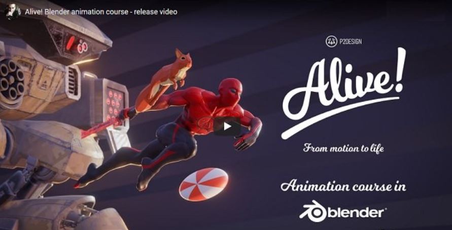 Gumroad – Alive! Animation course in Blender (premium)