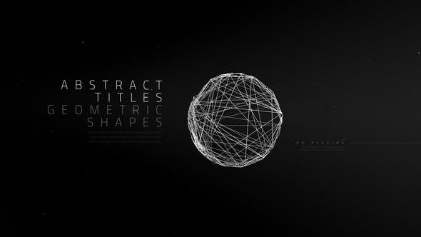 Videohive Abstract Titles Geometric Shapes 25674505 Free Download