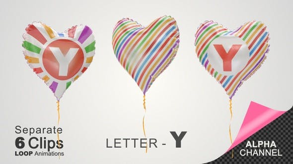 Videohive Balloons With Letter S 33525503 Free Download