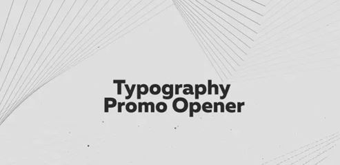 Videohive Typography Promo Opener 19653884