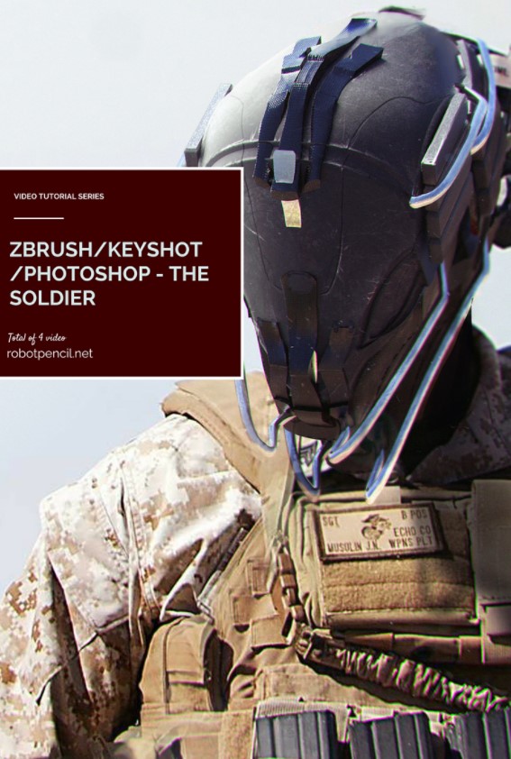 Gumroad - Zbrush/Keyshot/Photoshop - The Soldier (Premium)
