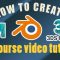 How to create 3D video tutorial – Blender Maya 3D (Premium)
