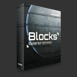 CGAxis – Blocks Exterior Concrete Walls PBR Textures  (Premium)
