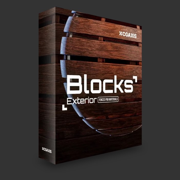 CGAxis – Blocks Exterior Fences PBR Textures