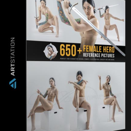ARTSTATION – 650+ FEMALE HERO REFERENCE PICTURES BY GRAFIT STUDIO (Premium)