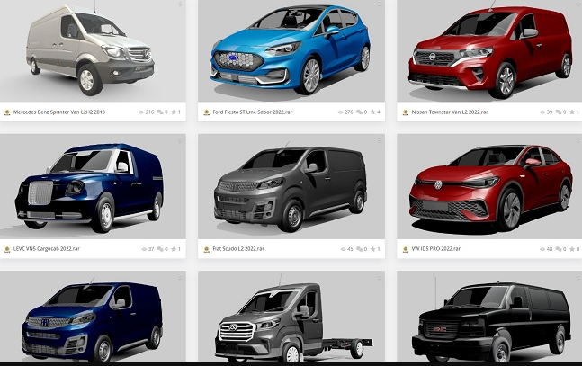 Sketchfab – 1014 Car Models