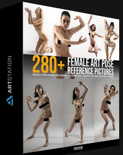ARTSTATION – 280+ FEMALE ART POSE REFERENCE PICTURES BY GRAFIT STUDIO