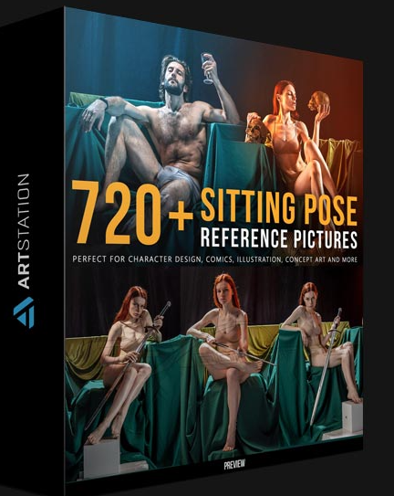 ARTSTATION – 720+ SITTING POSE REFERENCE PICTURES BY GRAFIT STUDIO