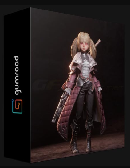GUMROAD – CREATE AN MMORPG CHARACTER STYLE IN BLENDER – REAL-TIME PROCESS