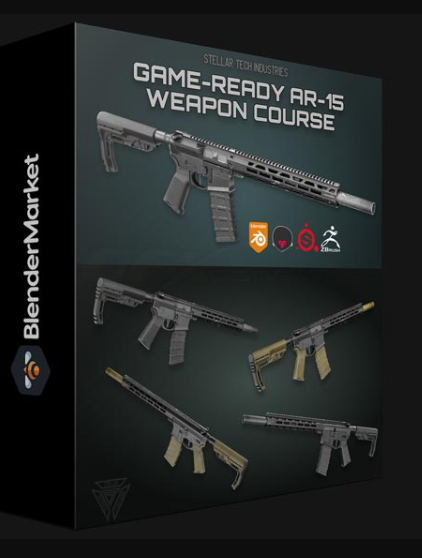BLENDER MARKET – GAME READY AR-15 WEAPON COURSE BY STELLARWORKS
