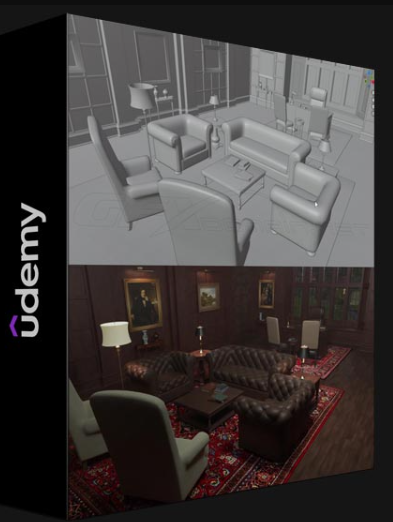 UDEMY – CREATE A VICTORIAN ROOM WITH BLENDER AND SUBSTANCE PAINTER