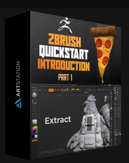 ARTSTATION – ZBRUSH QUICKSTART INTRODUCTION P1 BY PIERRE ROGERS