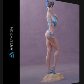 ARTSTATION – CHUN-LI BIKINI 3D PRINT MODEL (Premium)