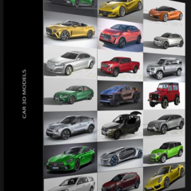 CAR 3D MODELS BUNDLE OCTOBER 2022 (Premium)