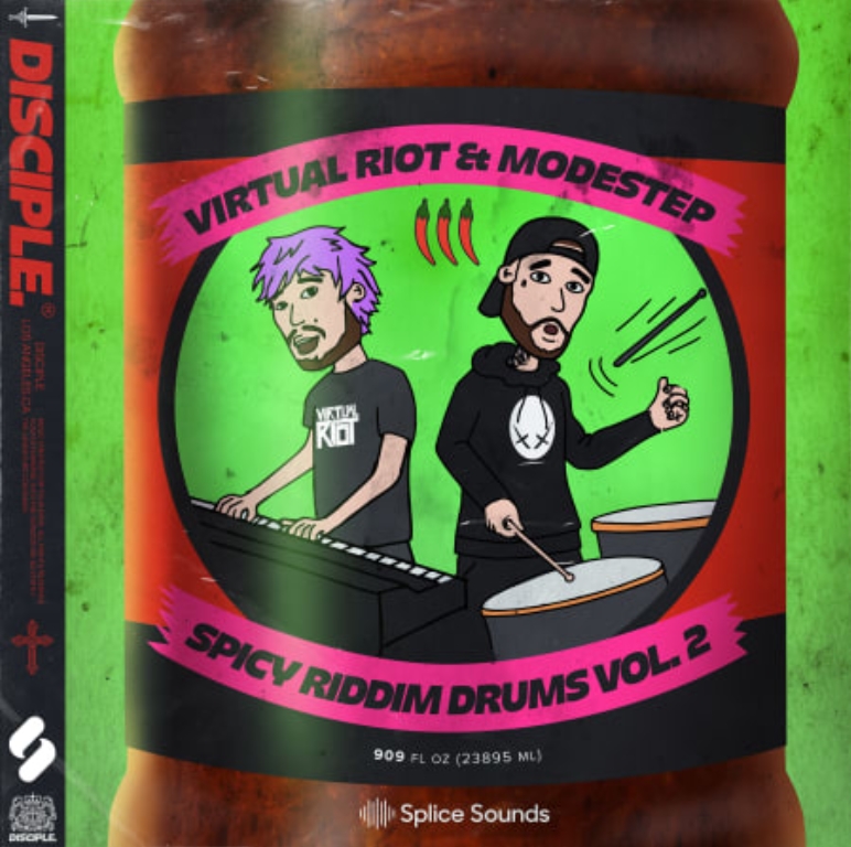 Disciple Samples Virtual Riot X Modestep Spicy Riddim Drums Vol.2 [WAV]