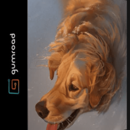 GUMROAD – DOG PORTRAIT TUTORIAL & BRUSH PACK  (Premium)