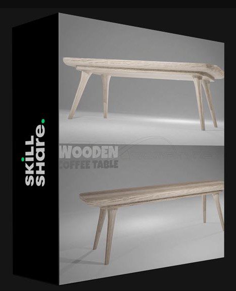 SKILLSHARE – BLENDER 3D MODELING FOR BEGINNERS – MODEL A WOODEN COFFEE TABLE FROM SCRATCH