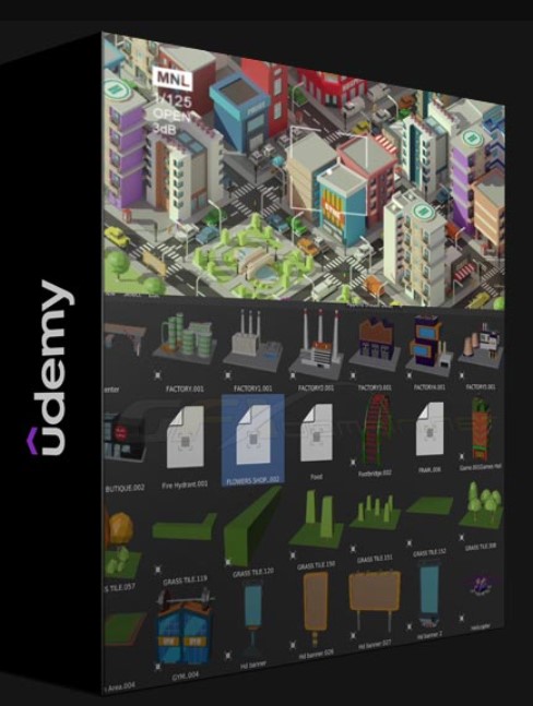 UDEMY – SIMPLE CITY ISMOTRIC COURSE BLENDER 3D