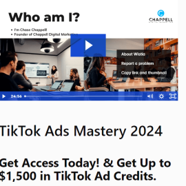 Chase Chappell – TikTok Ads Mastery 2024 (Premium)